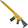AR-15 .300 Blackout Rifle 16" Barrel 15" MLOK Handguard M4 Stock - Gold
