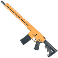 AR-15 .300 Blackout Rifle 16" Barrel 15" MLOK Handguard M4 Stock - Tequila Sunrise Orange
