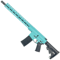 AR-15 .300 Blackout Rifle 16" Barrel 15" MLOK Handguard M4 Stock - Robins Egg Blue