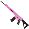 AR-15 Semi Auto .300 AAC Blackout Rifle 16" Barrel Slick Side Billet Upper / Lower 13" Custom M-LOK Handguard - Pink