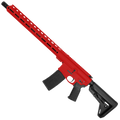 AR-15 Semi Auto .300 AAC Blackout Rifle 16" Barrel Billet Upper / Lower 17" M-LOK Handguard - Red