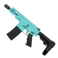 AR15 Micro .300 Blackout Pistol 5" Barrel 4" M-Lok Handguard- Robins Egg Blue