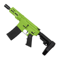 AR15 Micro .300 Blackout Pistol 5" Barrel 4" M-Lok Handguard- Zombie Green