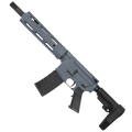 AR-15 Semi Auto .300 Blackout Pistol 10.5" Barrel Quad Rail Handguard- Sniper Gray