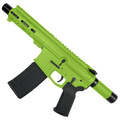 AR15 .300 Blackout "MINI MICRO" Custom 18" Billet Pistol 5" Barrel - Zombie Green
