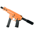 AR .40 S&W Pistol 4" Barrel Custom 4" MLOK Handguard-Tequila Sunrise Orange