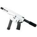 AR .40 S&W Pistol 4" Barrel Custom 4" MLOK Handguard-White