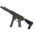American Built Custom Two-Tone Slick Side AR-40 Pistol 8" Barrel MLOK Handguard - Black and Zombie Green