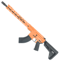 American Built Custom Semi Auto AR-47 7.62X39 MM Rifle16" Barrel Adjustable SL Stock 15" M-LOK Handguard - Tequila Sunrise Orange