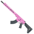 American Built Custom Semi Auto AR-47 7.62X39 MM Rifle16" Barrel Adjustable SL Stock 15" M-LOK Handguard - Sig Pink