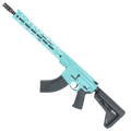American Built Custom Semi Auto AR-47 7.62X39 MM Rifle16" Barrel Adjustable SL Stock 15" M-LOK Handguard - Robins Egg Blue