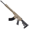 AR-15 7.62x39 Rifle 16" Barrel M4 Stock 12" Custom Hybrid Slim MLOK-FDE