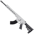 AR-15 7.62x39 Rifle 16" Barrel M4 Stock 12" Custom Hybrid Slim MLOK- Cerakote White