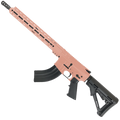 American Built Custom Semi Auto AR-15 7.62X39 MM Rifle 16" Barrel Adjustable Stock 15" Custom M-LOK Handguard - Rose Gold