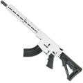 American Built Custom Semi Auto AR-15 7.62X39 MM Rifle 16" Barrel Adjustable Stock 15" Custom M-LOK Handguard - White