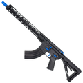 AR-15 7.62x39 Two-Tone Rifle 16" Barrel 15" Hybrid MLOK Handguard MOE - Black and Flame Blue