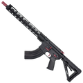AR-15 7.62x39 Two-Tone Rifle 16" Barrel 15" Hybrid MLOK Handguard MOE - Black and Cranberry Frost