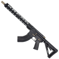 AR-15 7.62x39 Two-Tone Rifle 16" Barrel 15" Hybrid MLOK Handguard MOE - Black and Magpul FDE