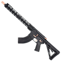 AR-15 7.62x39 Two-Tone Rifle 16" Barrel 15" Hybrid MLOK Handguard MOE - Black and Rose Gold
