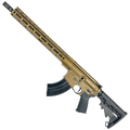 AR-15 7.62x39mm Rifle 16" Barrel 15" MLOK Handguard M4 Stock - Burnt Bronze