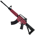 AR-15 Custom A2 Style Billet Semi Auto 7.62x39mm Rifle 16" Barrel - Cranberry Frost