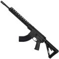 AR-15 7.62x39 Rifle 16" Barrel Slick Side Billet Upper / Lower 13" Custom M-LOK Handguard - Black