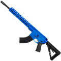 AR-15 7.62x39 Rifle 16" Barrel Slick Side Billet Upper / Lower 13" Custom M-LOK Handguard - Flame Blue