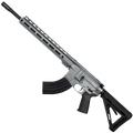 AR-15 7.62x39 Rifle 16" Barrel Slick Side Billet Upper / Lower 13" Custom M-LOK Handguard - Tungsten Gray