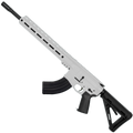 AR-15 7.62x39 Rifle 16" Barrel Slick Side Billet Upper / Lower 13" Custom M-LOK Handguard - White