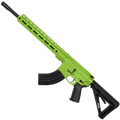 AR-15 7.62x39 Rifle 16" Barrel Slick Side Billet Upper / Lower 13" Custom M-LOK Handguard - Zombie Green