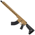 AR-15 7.62x39 Rifle 16" Barrel Billet Upper / Lower 17" M-LOK Handguard - Burnt Bronze