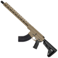 AR-15 7.62x39 Rifle 16" Barrel Billet Upper / Lower 17" M-LOK Handguard - FDE