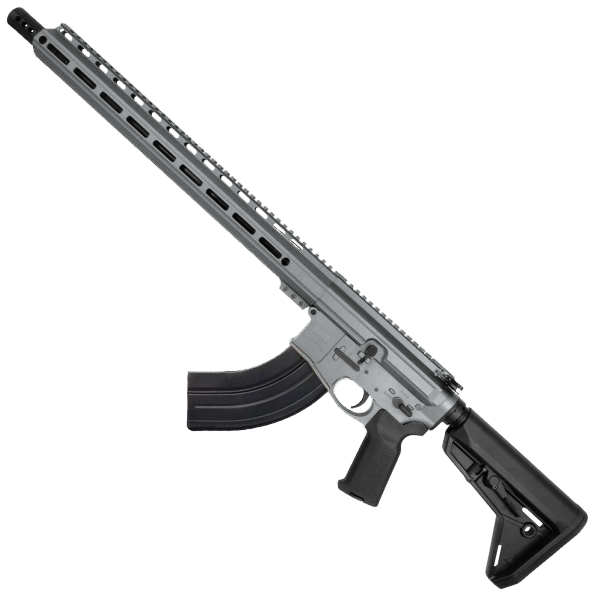 AR-15 7.62x39 Rifle 16" Barrel Billet Upper / Lower 17" M-LOK Handguard -Tungsten