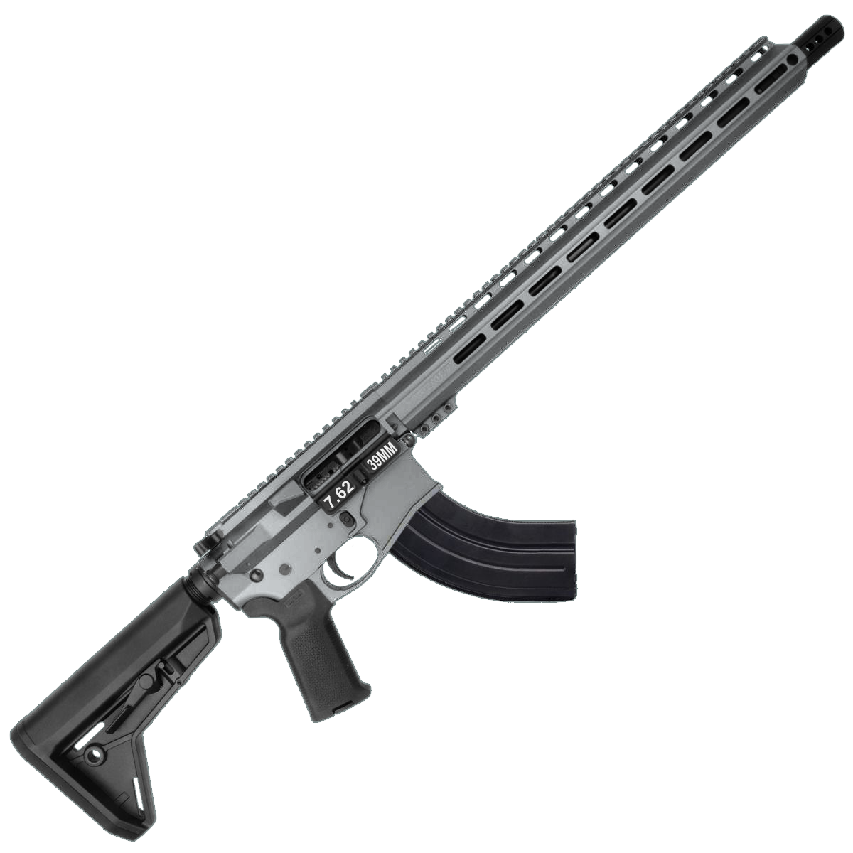 AR-15 7.62x39 Rifle 16" Barrel Billet Upper / Lower 17" M-LOK Handguard -Tungsten