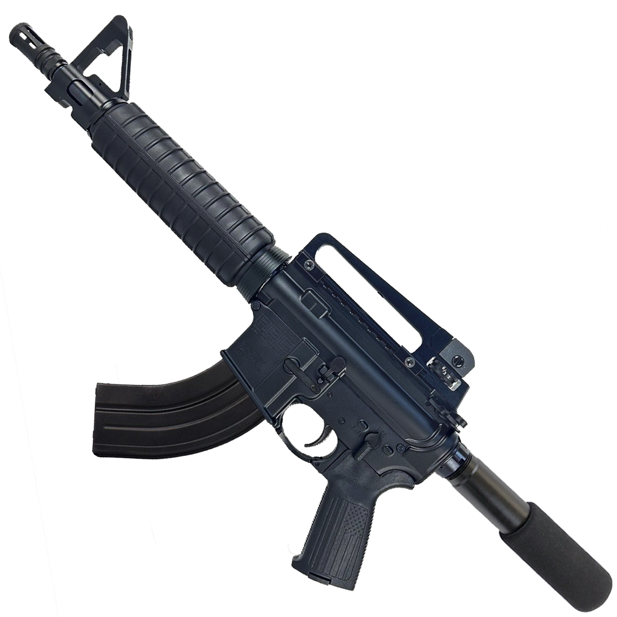 AR-15 A2 Style Semi Auto 7.62x39MM Pistol 10" Barrel w/ Custom FSB