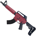 AR-15 A2 Style Semi Auto 7.62x39MM Pistol 10" Barrel w/ Custom FSB - Cranberry Frost