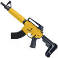AR-15 A2 Style Semi Auto 7.62x39MM Pistol 10" Barrel w/ Custom FSB - Gold