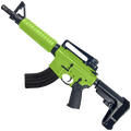 AR-15 A2 Style Semi Auto 7.62x39MM Pistol 10" Barrel w/ Custom FSB - Zombie Green