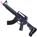 AR-15 Two-Tone A2 Style Semi Auto 7.62x39MM Pistol 10" Barrel w/ Custom FSB - Black and Sig Pink