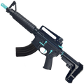 AR-15 Two-Tone A2 Style Semi Auto 7.62x39MM Pistol 10" Barrel w/ Custom FSB - Black and Robins Egg Blue