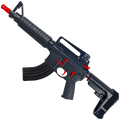 AR-15 Two-Tone A2 Style Semi Auto 7.62x39MM Pistol 10" Barrel w/ Custom FSB - Black and Red