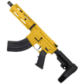 AR 7.62x39 Semi Auto Tactical Pistol 7.5" Nitride Barrel 7" Free Float Quad Rail Gold