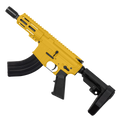AR15 Micro 7.62x39 Pistol 5" Barrel 4" M-Lok Handguard - Gold