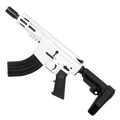 AR15 Micro 7.62x39 Pistol 5" Barrel 4" M-Lok Handguard - Storm Trooper White