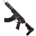 AR 7.62X39 Two-Tone Semi Auto Pistol 7.5" Barrel 7" Custom D-Cut Front MLOK Handguard - Black and Rose Gold