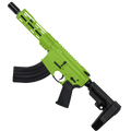 AR-15 7.62x39 Pistol Top Cut Custom MLOK 7" Handguard - Zombie Green