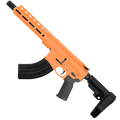 AR47 7.62x39 Pistol Billet Upper/ Lower 7.5" Barrel 9" M-Lok Handguard - Tequila Sunrise Orange