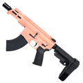 AR15 Micro 7.62x39 Pistol Billet Upper/ Lower 5" Barrel Custom M-Lok Handguard - Rose Gold