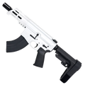 AR15 Micro 7.62x39 Pistol Billet Upper/ Lower 5" Barrel Custom M-Lok Handguard -WHITE