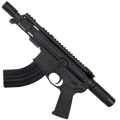 AR15 Two-Tone Micro 7.62x39 Pistol Billet Upper/ Lower 5" Barrel Custom M-Lok Handguard with Micro Buffer Tube - Black and Magpul ODG
